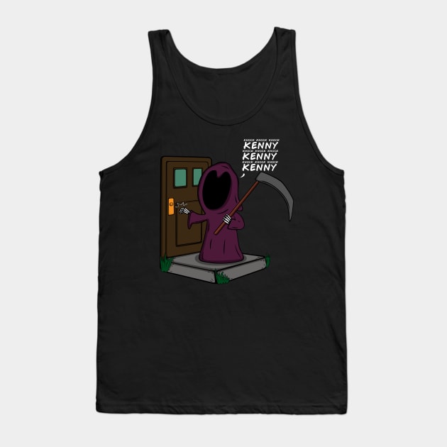 Knock Knock Knock Kenny Tank Top by Melonseta